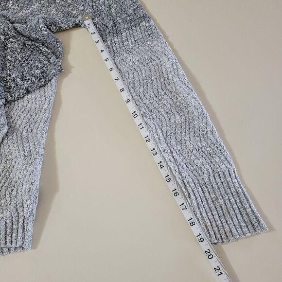 Simply Vera Vera Wang Black Ombre Waterfall Boucle Cardigan - Picture 8 of 15